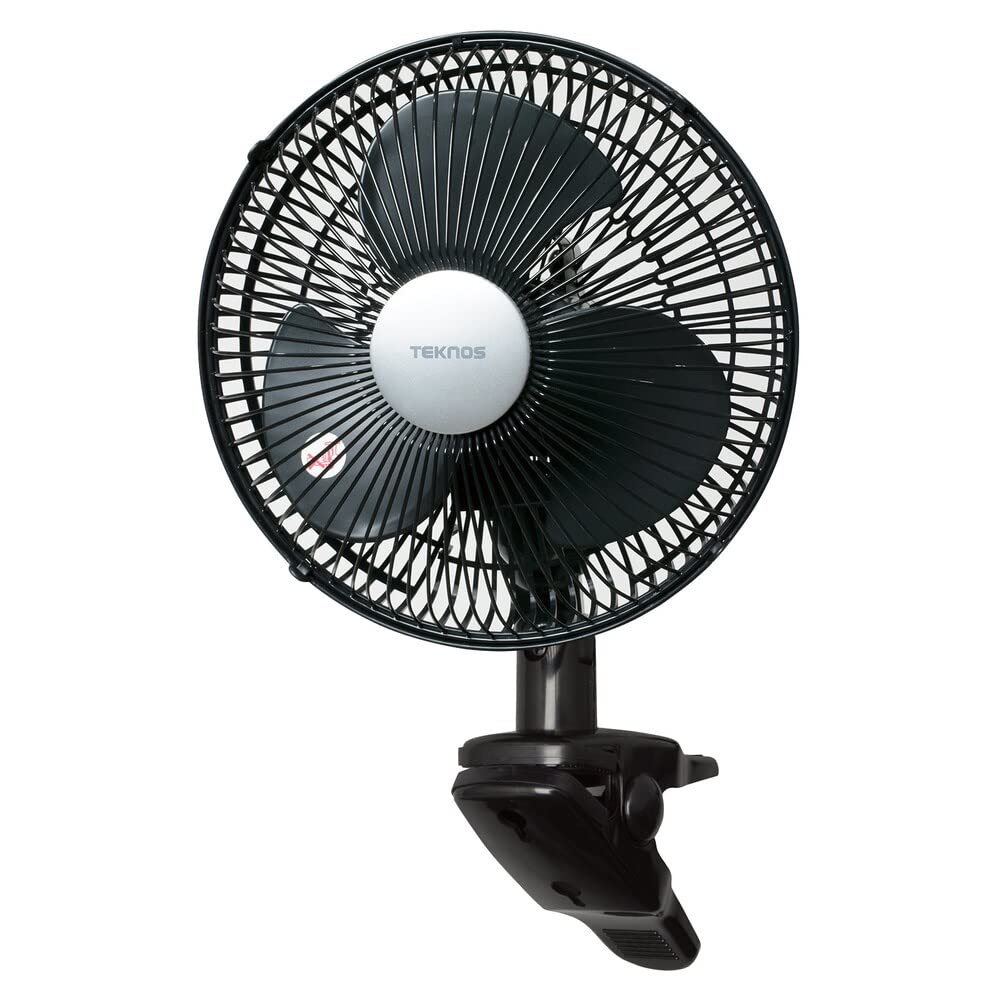 Amazon | TEKNOS 23cmクリップ扇風機 CI-239 ブラック | TEKNOS | 卓上